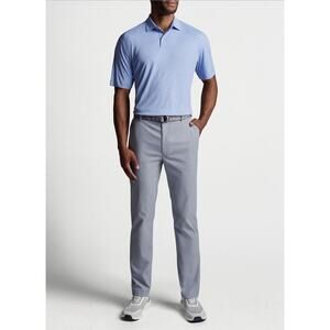 PETER MILLAR Featherweight Course Camo Powder Blue polo golf shirt Men's XL NWT